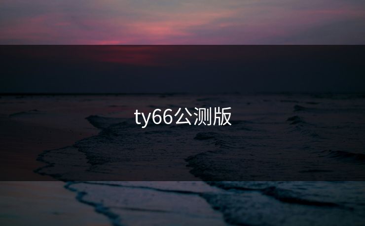 ty66公测版 ty66公测版